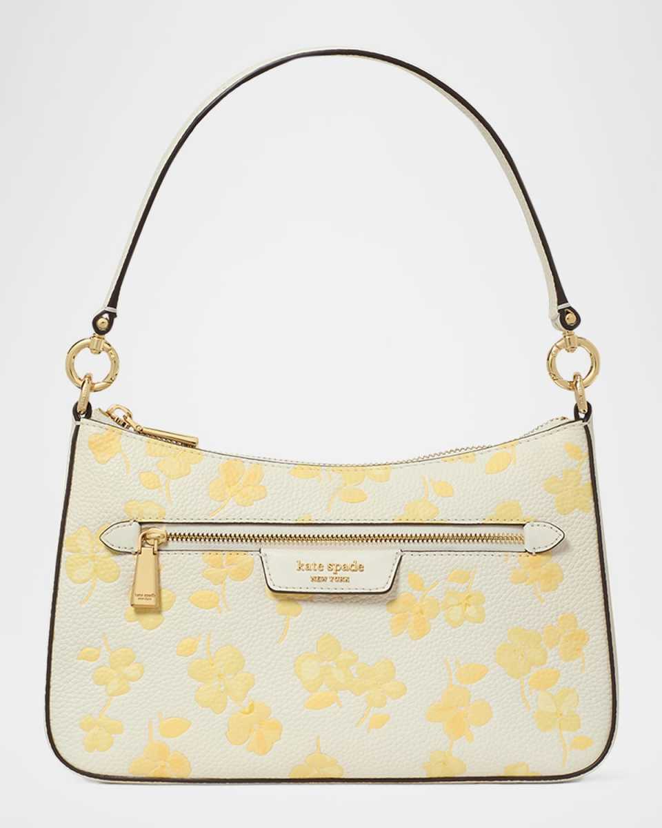 hudson spring pansies convertible crossbody bag